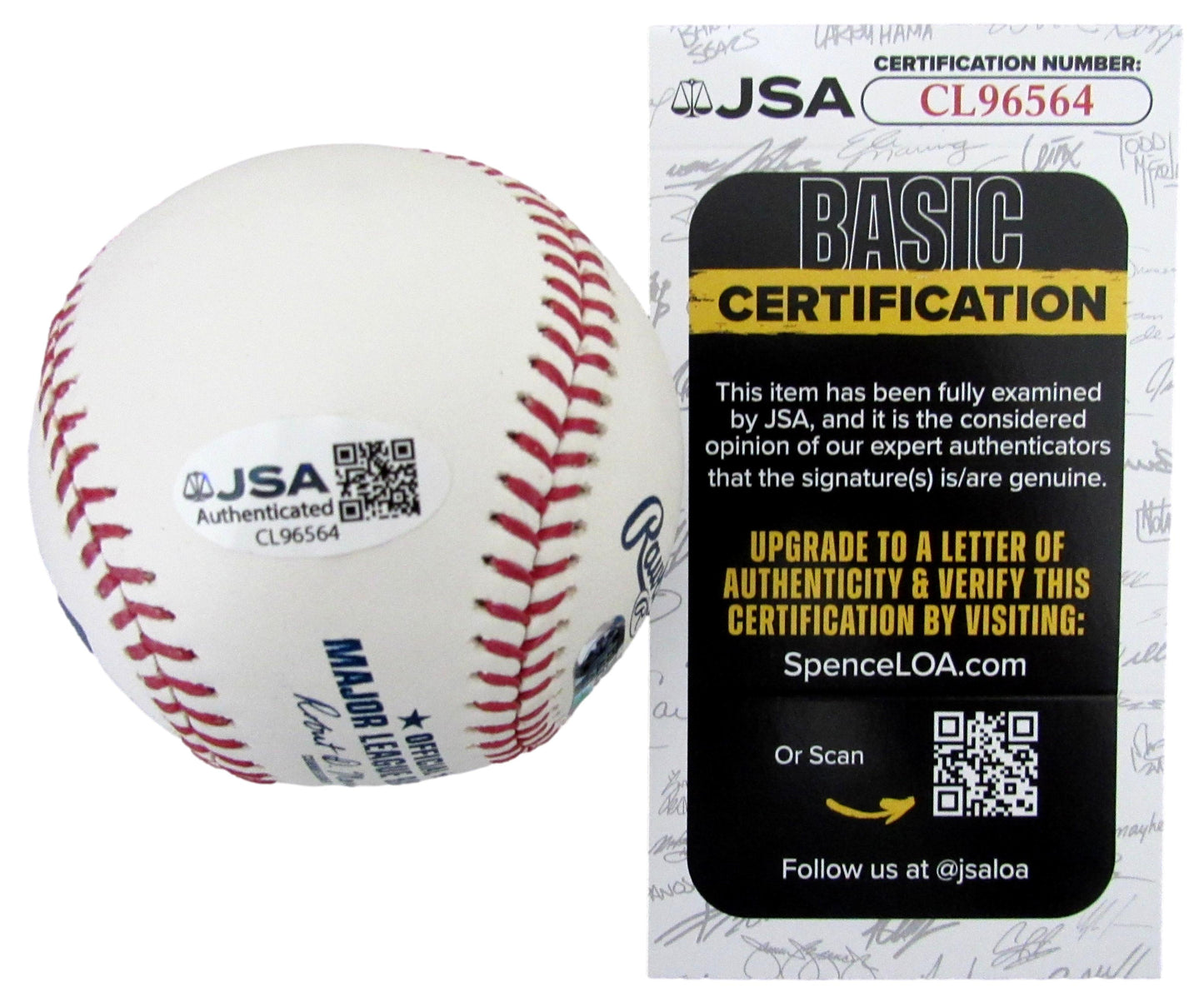John Smiley Signed/Inscribed OML Baseball Pittsburgh Pirates JSA 208076