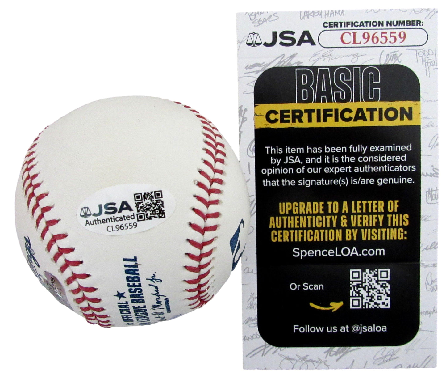 Doug Drabek Signed/Inscribed OML Baseball Pittsburgh Pirates JSA 208084