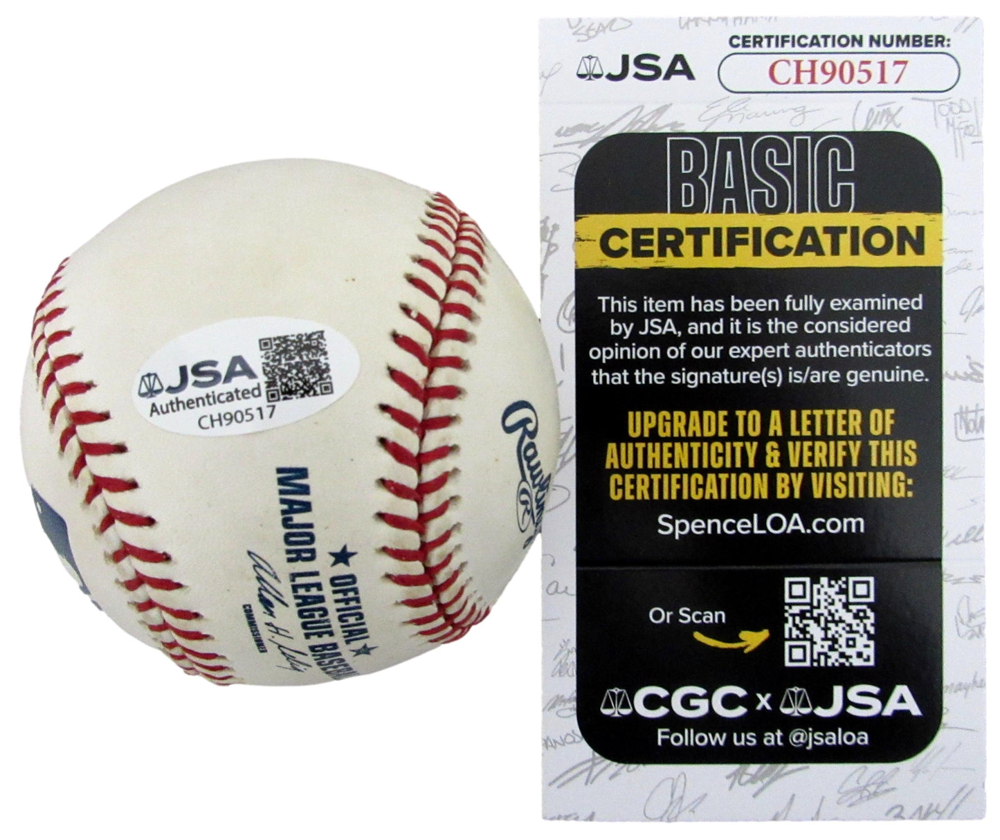 Bret Saberhagen Signed/Autographed OML Baseball Kansas City Royals JSA 208094