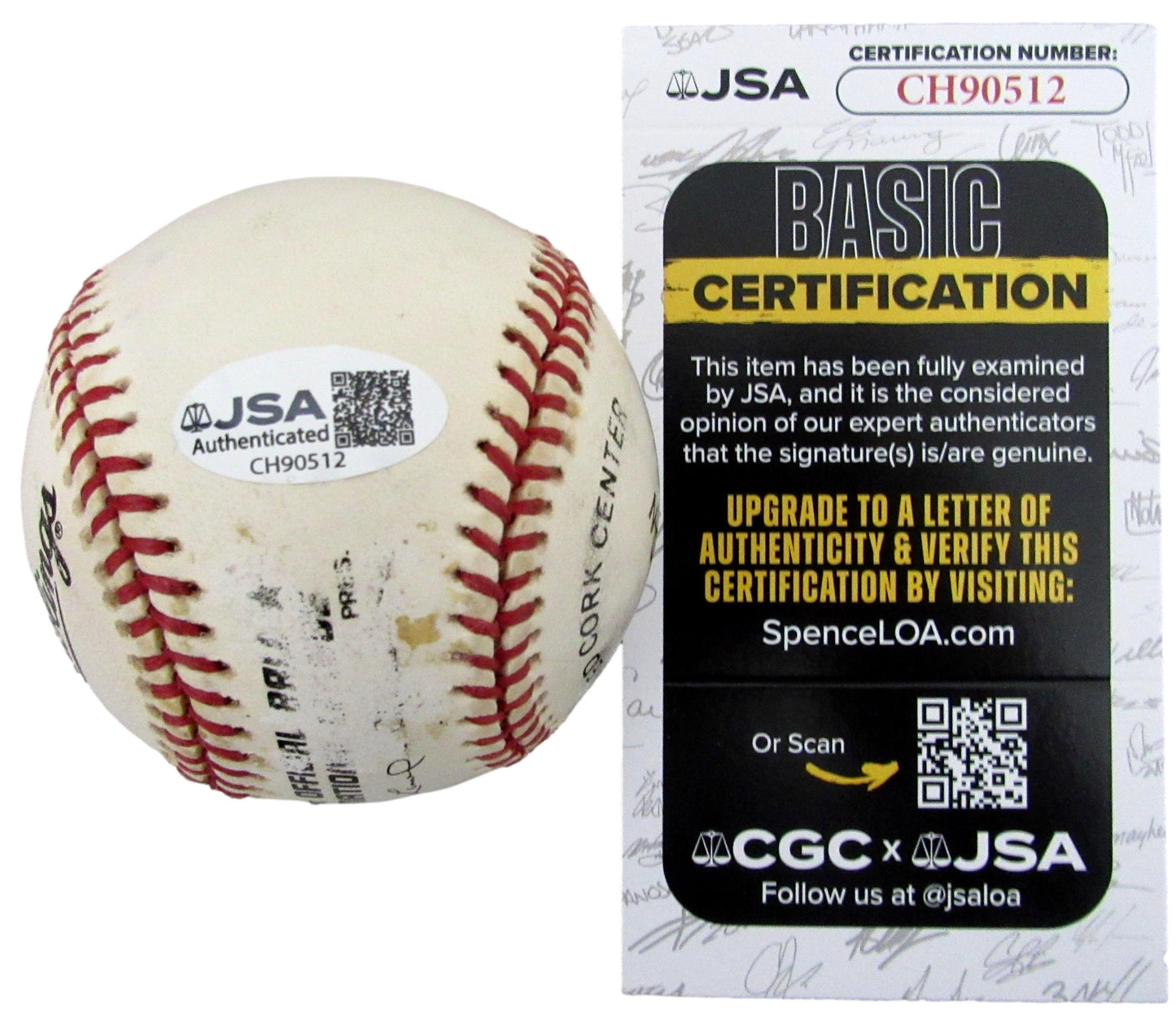 Charles Johnson Signed/Autographed ONL Baseball Florida Marlins JSA 208098