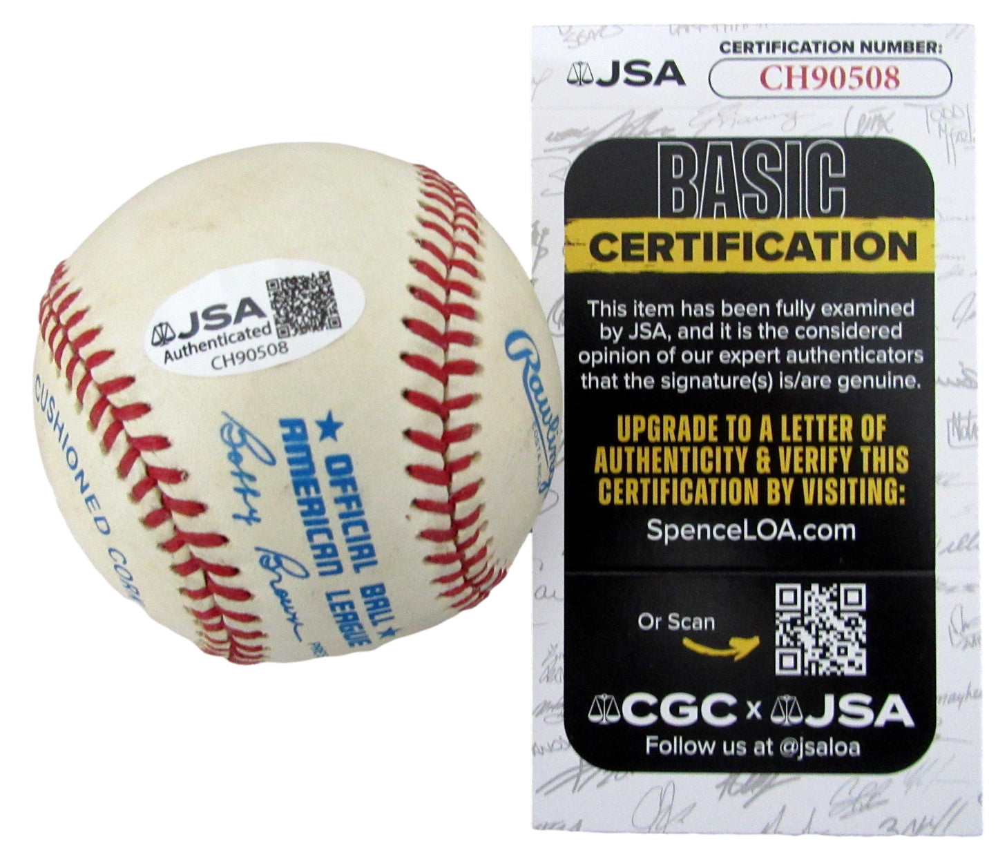 Roger Clemans Signed/Autographed OAL Baseball Boston Red Sox JSA 208099