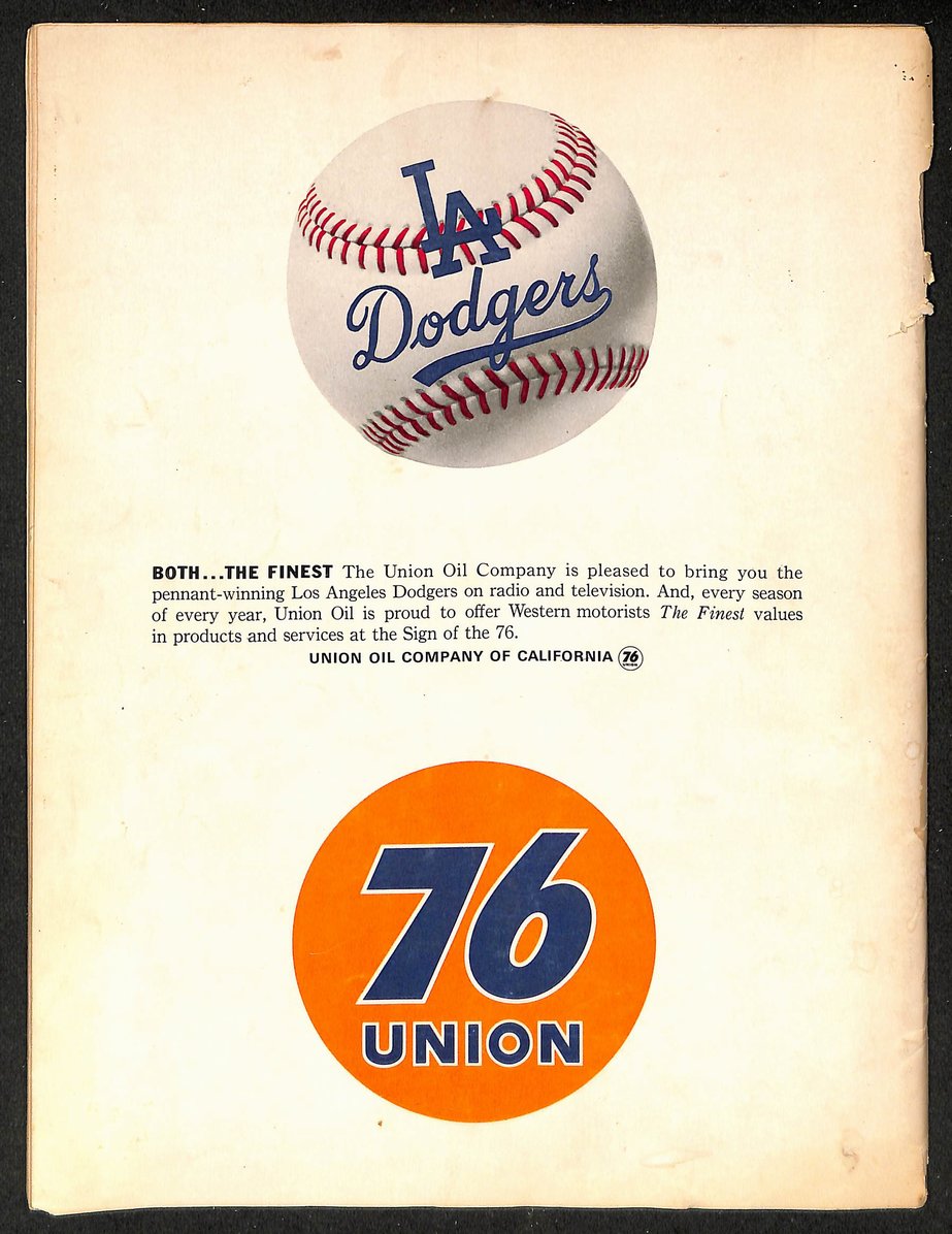 1963 World Series Game 3 Program Los Angeles Dodgers vs. New York Yankees 208710