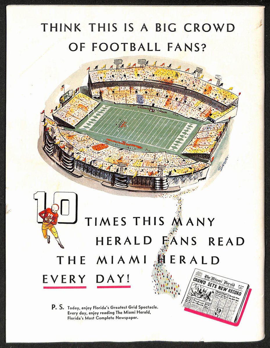 1956 Orange Bowl College Football Game Program Maryland vs. Oklahoma 208702