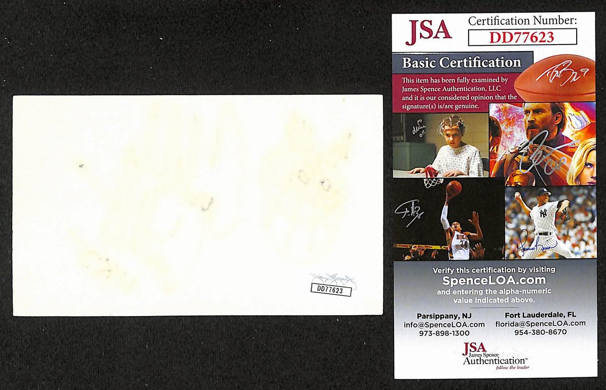Cordell Crockett Autographed/Signed 3x5 Index Card Ugly Kid Joe JSA BA209464