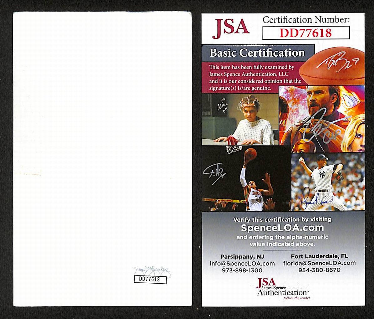 Michael Sweet Autographed/Signed 3x5 Index Card Musician JSA BA209468