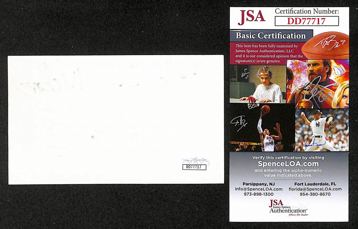 Richard Patrick Autographed/Signed 3x5 Index Card Musician JSA BA209490