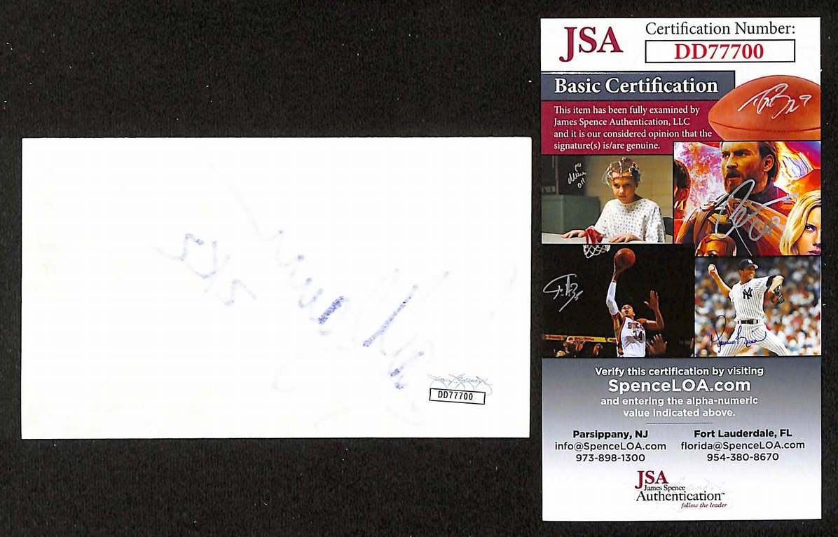 Mark Farner Autographed/Signed 3x5 Index Card Musician JSA BA209499