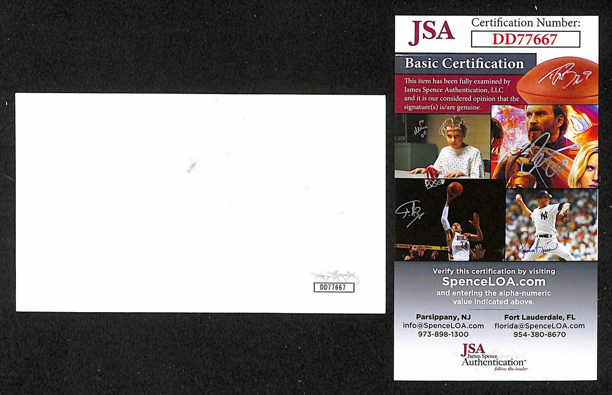 Nick Wheeler Autographed/Signed 3x5 Index Card All-American Rejects JSA BA209509