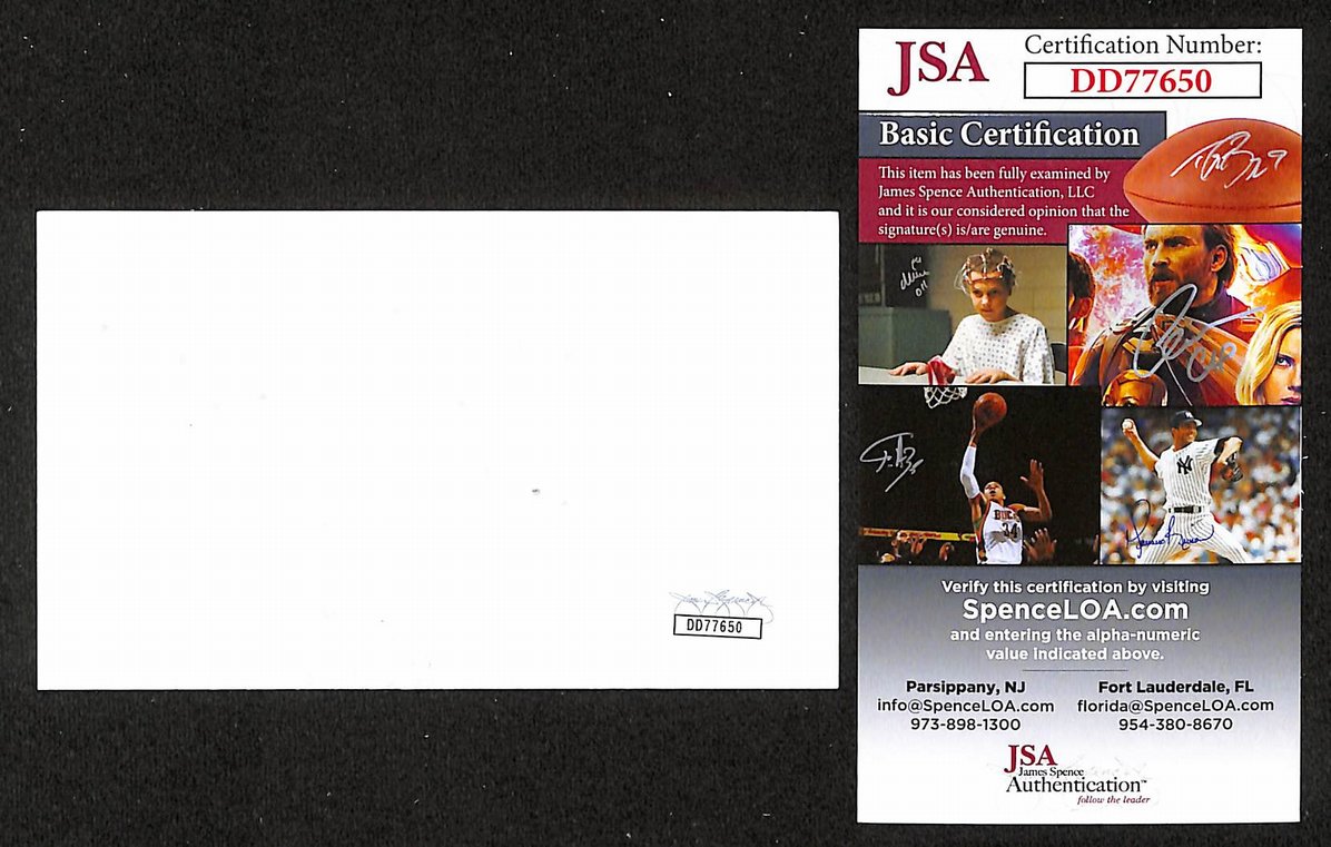 Tim Burgess Autographed/Signed 3x5 Index Card The Charlatans JSA BA209516