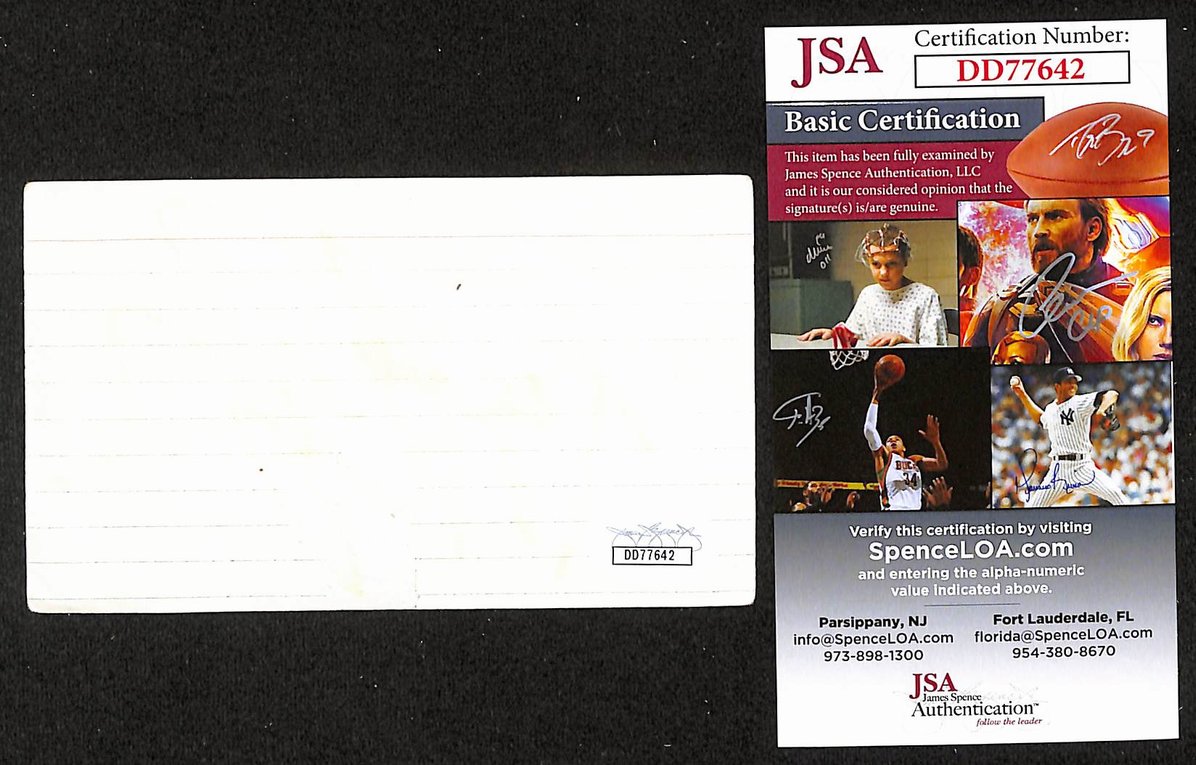 Taylor Dayne Autographed/Signed 3x5 Index Card 80s Pop Singer JSA BA209520