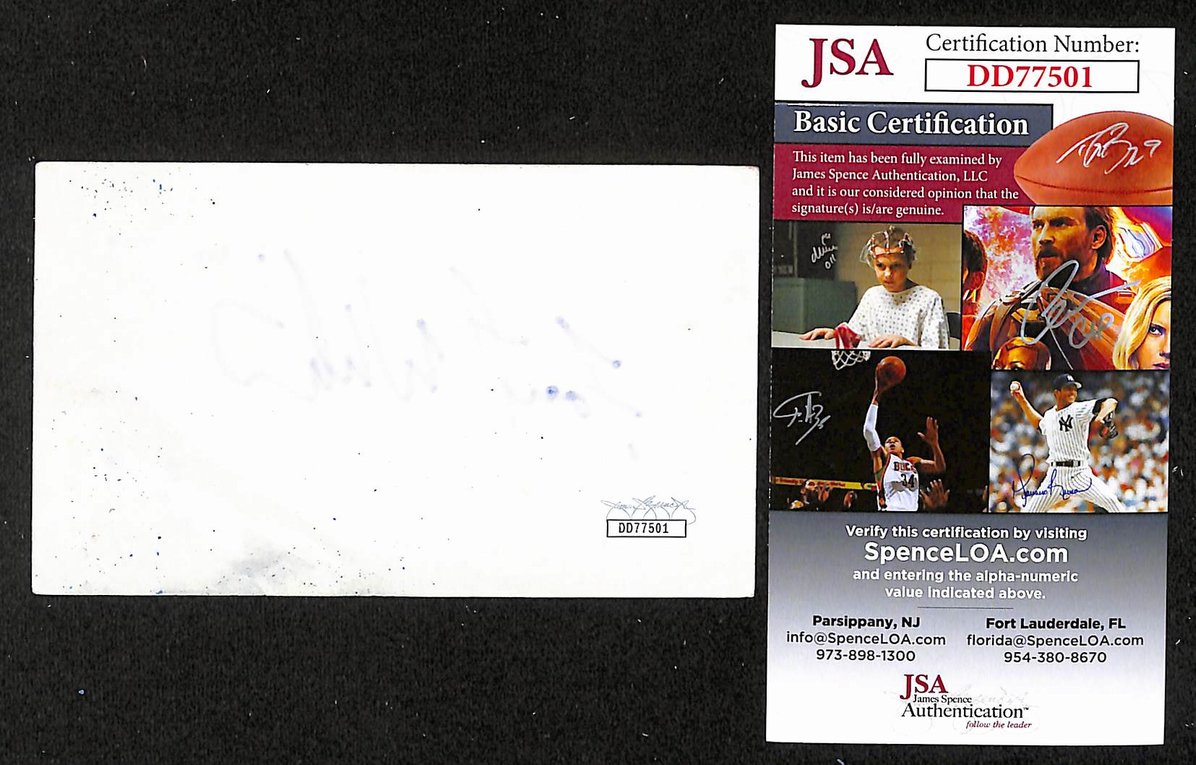 Forest Whitaker Autographed/Signed 3x5 Index Card Black Panther JSA BA209566