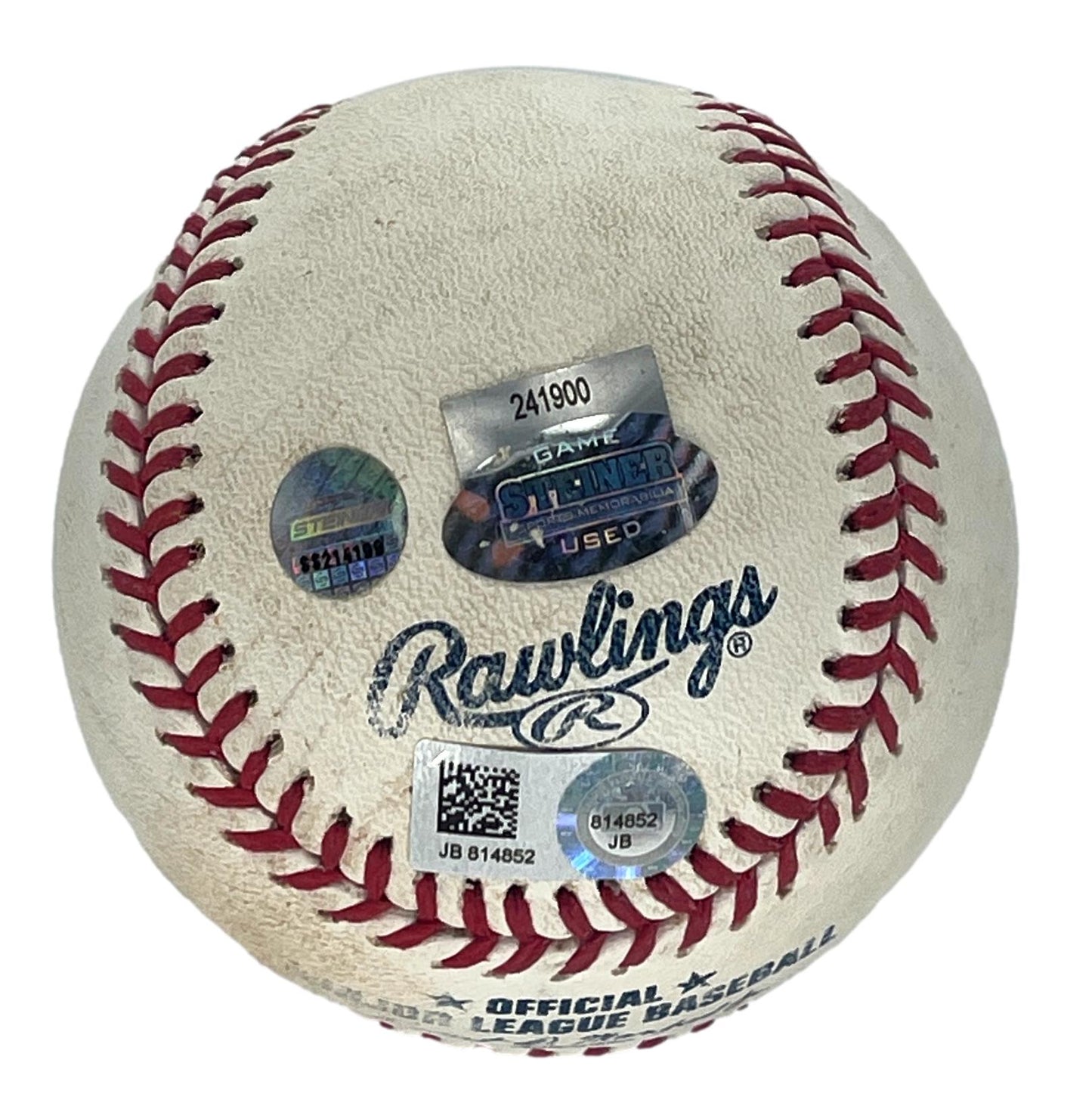 Gary Sanchez Yankees Signed Game Used Baseball 9/30/16 Steiner MLB 196499