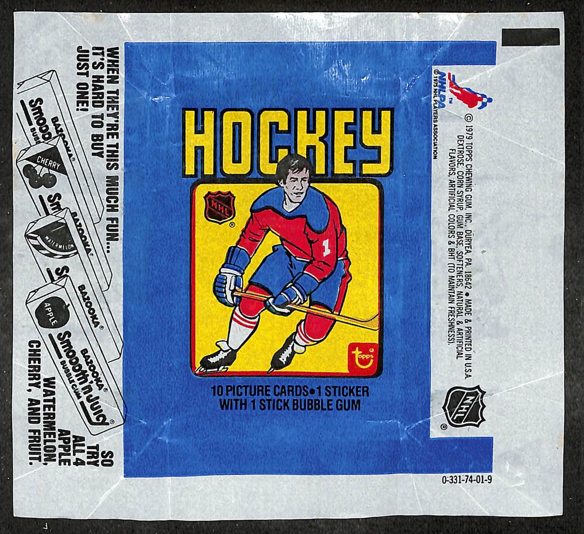 1979-80 Topps NHL Hockey Wax Pack Wrapper Wayne Gretzky RC 209662