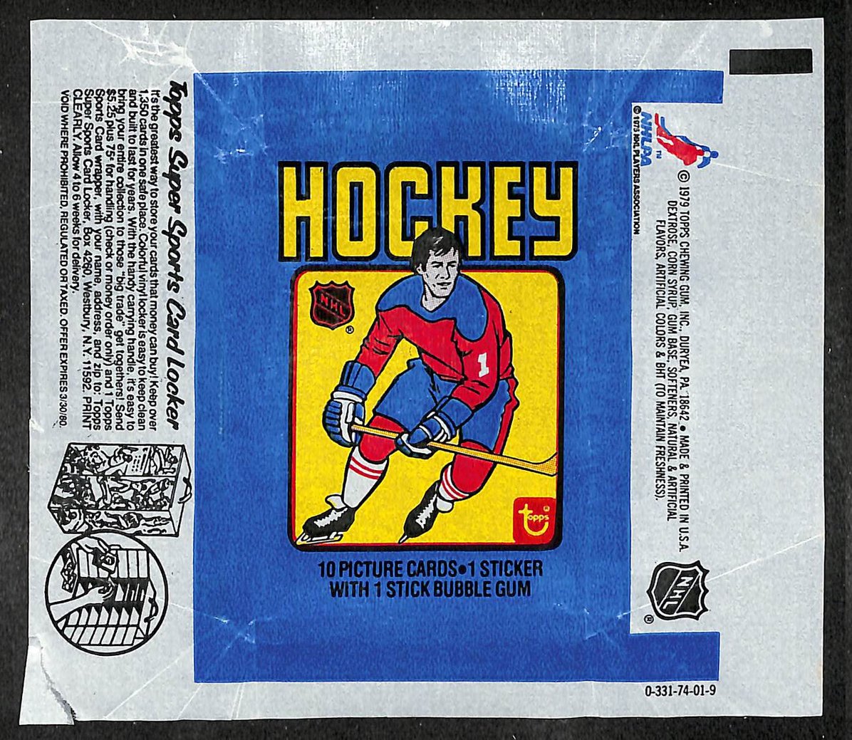 1979-80 Topps NHL Hockey Wax Pack Wrapper Wayne Gretzky RC 209676