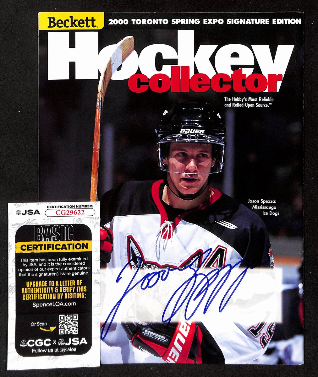 Jason Spezza Signed/Autographed 2000 Beckett Magazine Ice Dogs JSA 198430