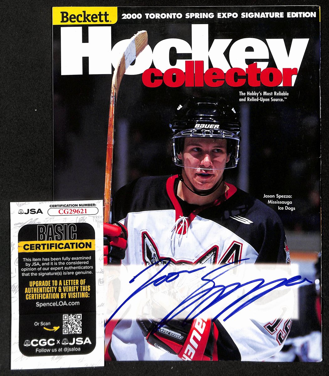 Jason Spezza Signed/Autographed 2000 Beckett Magazine Ice Dogs JSA 198431