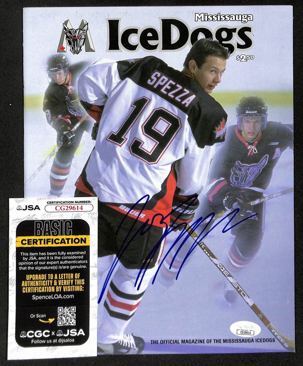 Jason Spezza Signed/Autographed Mississauga Ice Dogs Program JSA 198438
