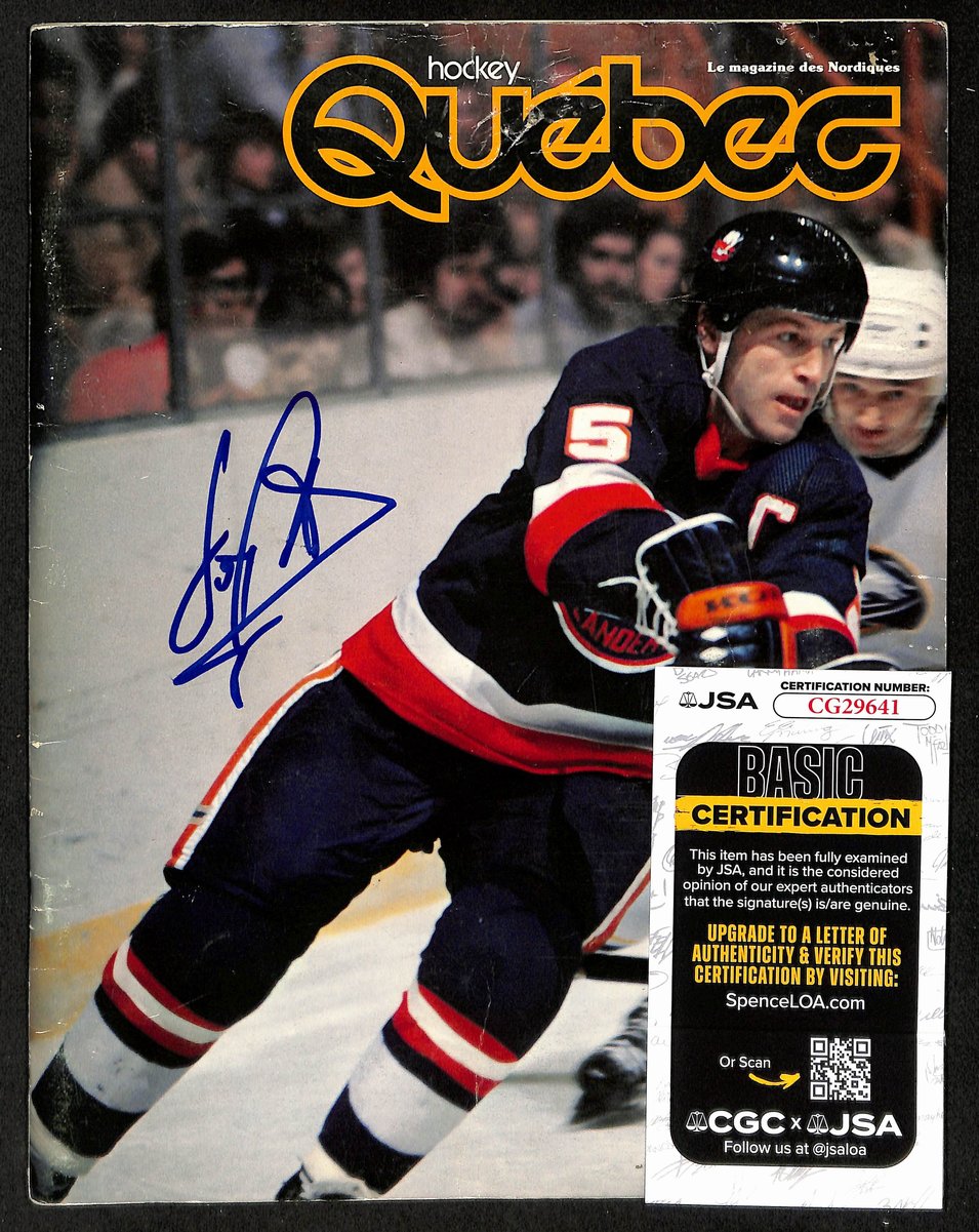 Denis Potvin HOF Signed/Autographed Quebec Hockey Magazine Islanders JSA 198411