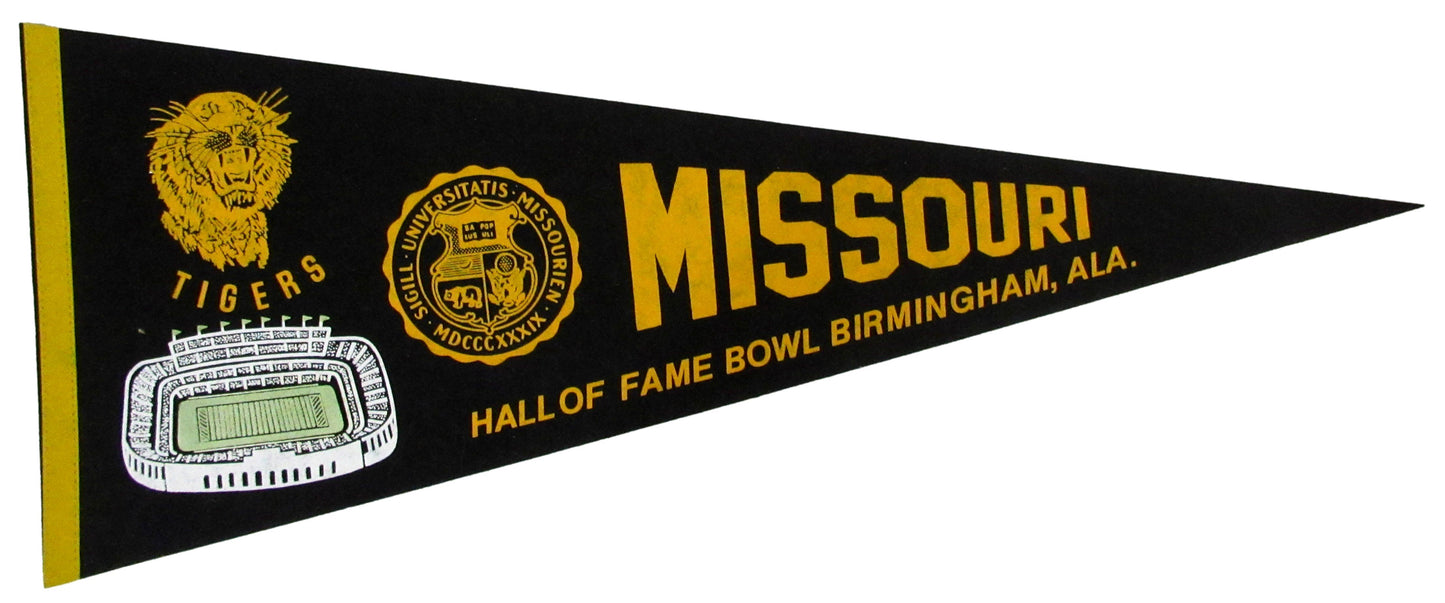 Hall of Fame Bowl Birmingham, AL Felt Pennant 12x30 Missouri Tigers 208206