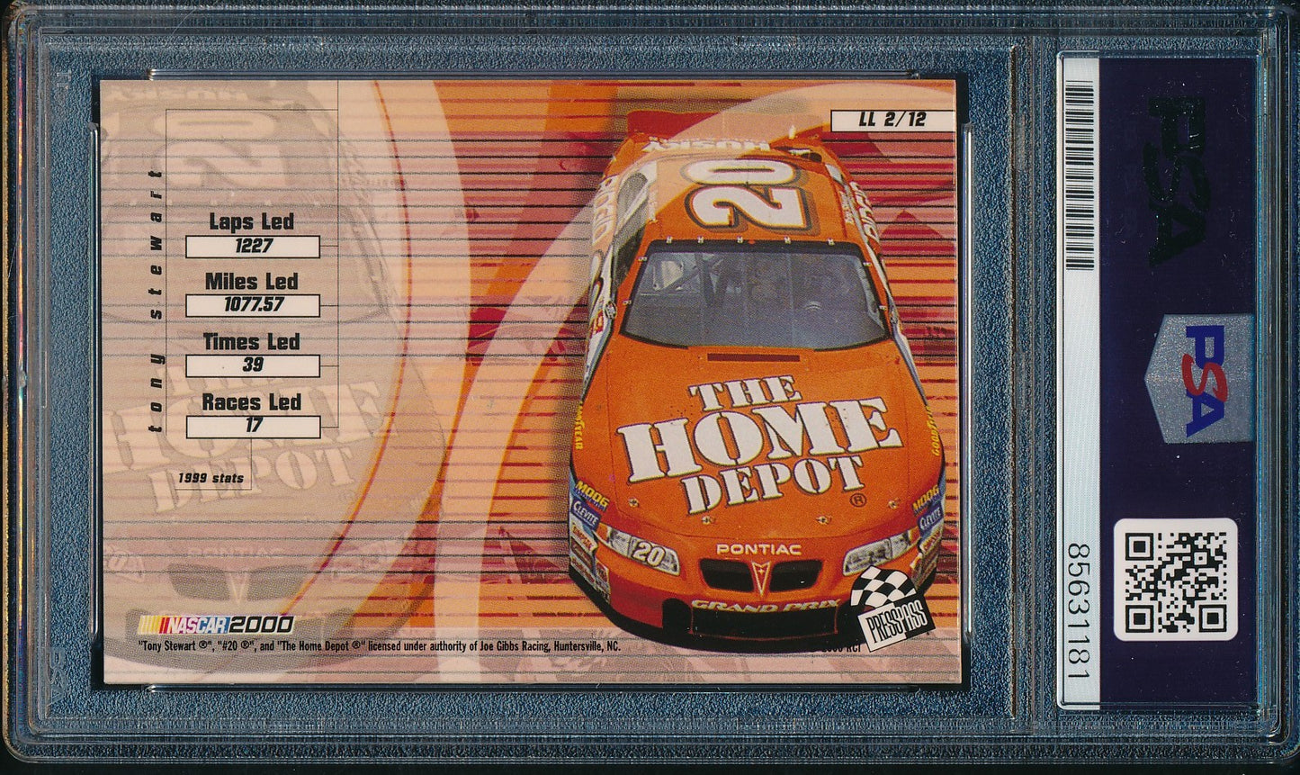 Tony Stewart Signed/Auto 2000 NASCAR Press Pass Card #LL 2/12 PSA/DNA 200482