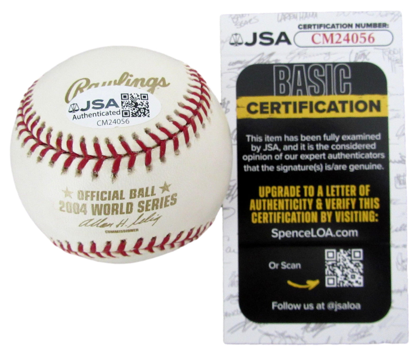 Keith Foulke Signed/Auto 2004 World Series Baseball Boston Red Sox JSA 208266