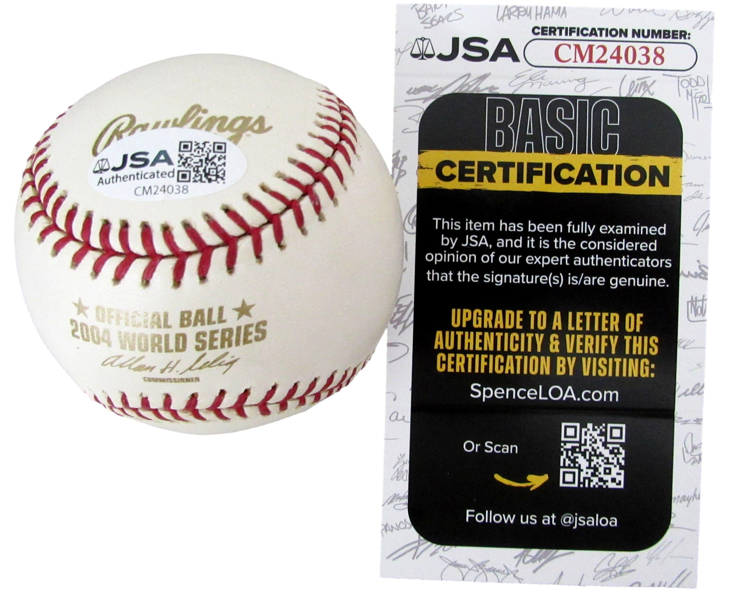 Theo Epstein Signed/Auto 2004 World Series Baseball Boston Red Sox GM JSA 208269