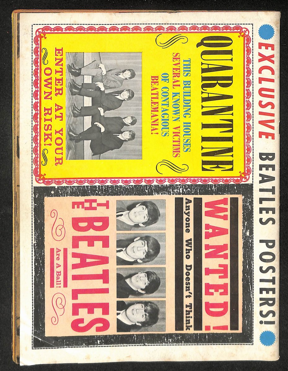 The Beatles Talk! 1964 Magazine Color Pin-Ups DIG 209802