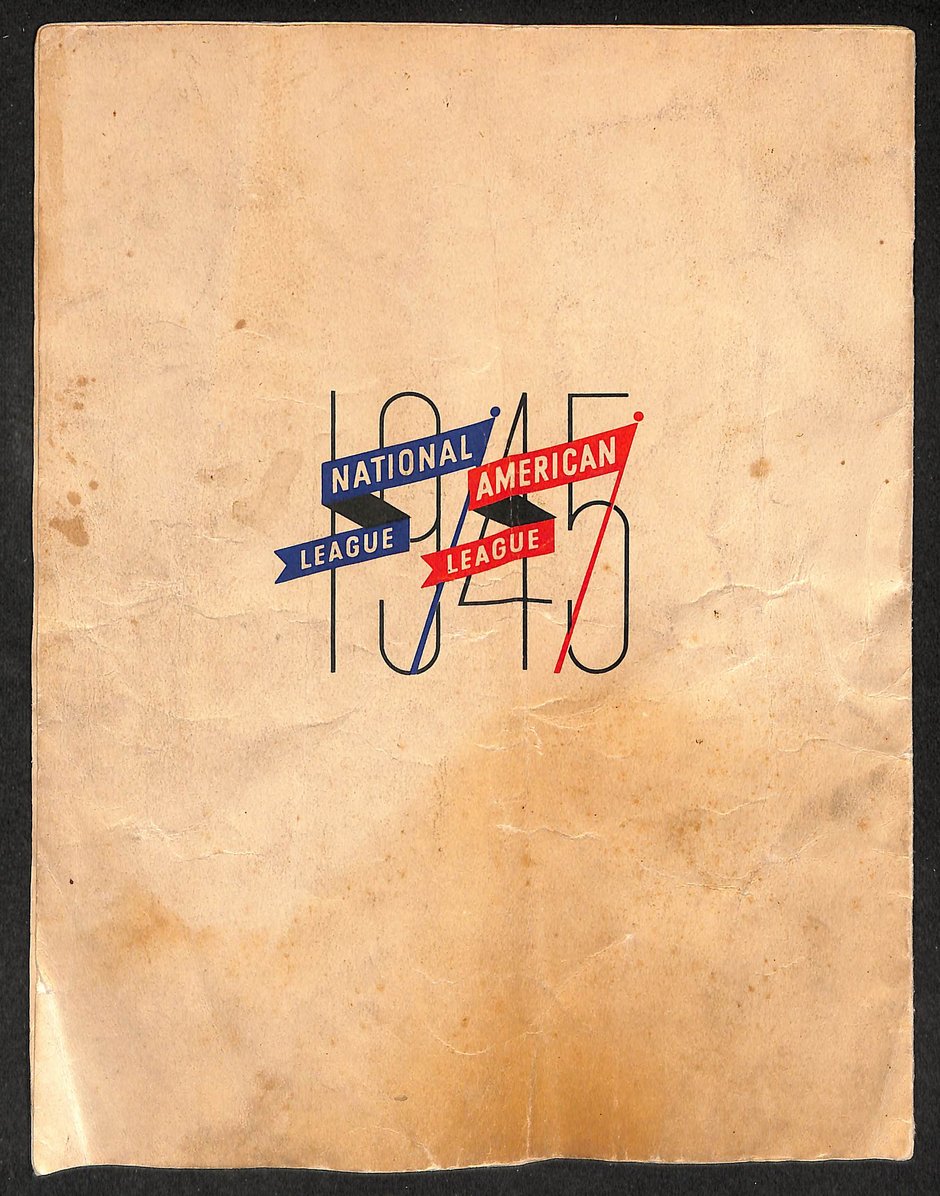 1945 World Series Program Detroit Tigers vs. Chicago Cubs 210430