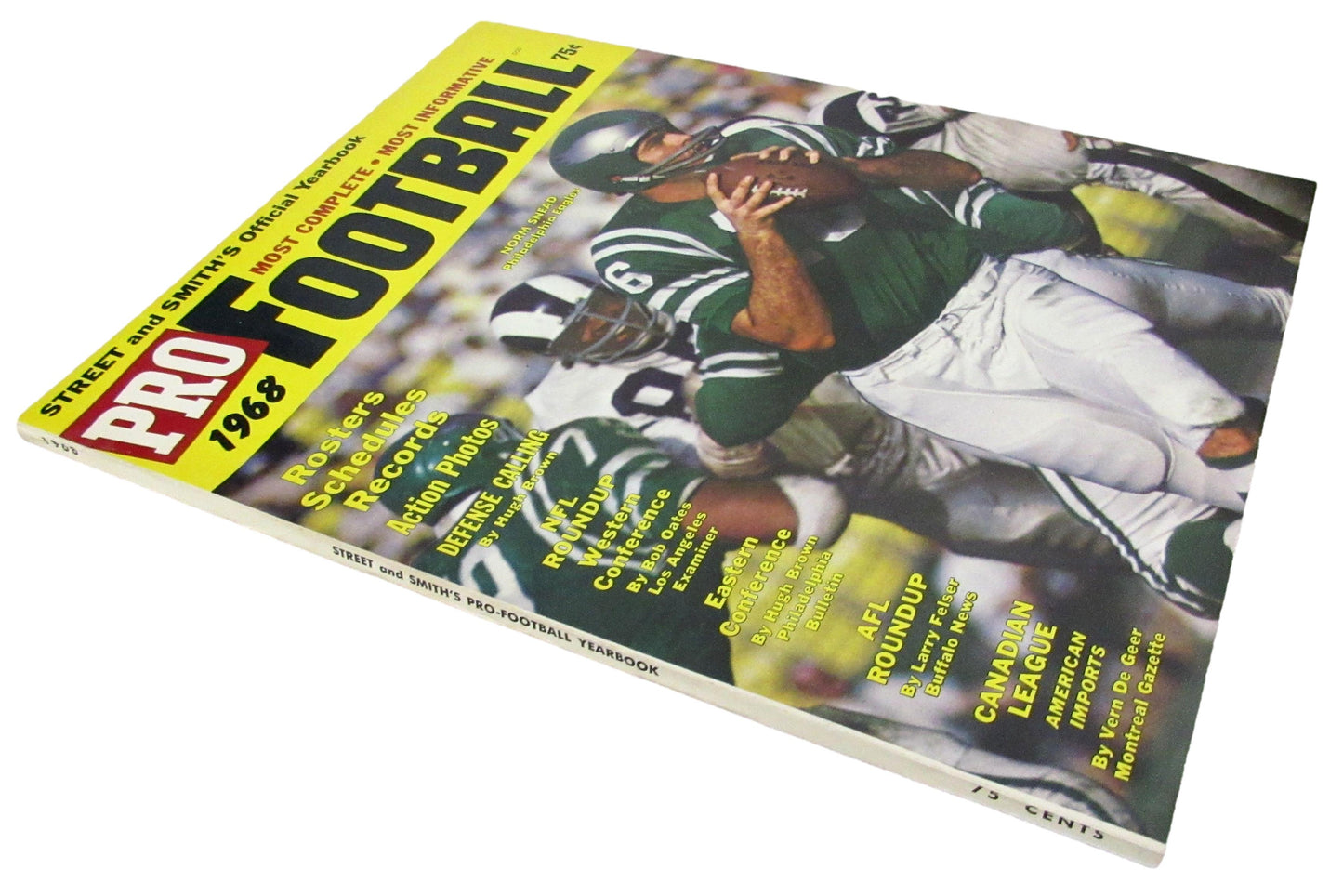 1968 Street and Smith's Pro Football Magazine Norm Snead VERY CLEAN 210142