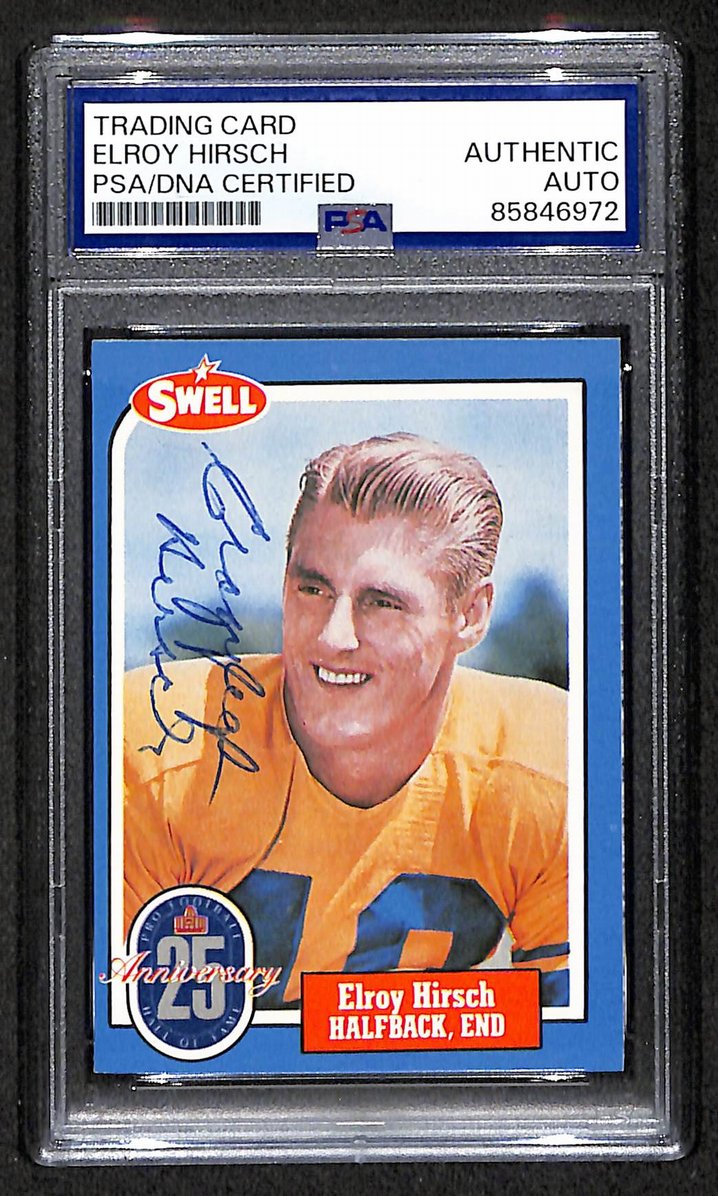 Elroy Hirsch HOF 1988 Swell Card Autographed/Signed Rams PSA/DNA 210639