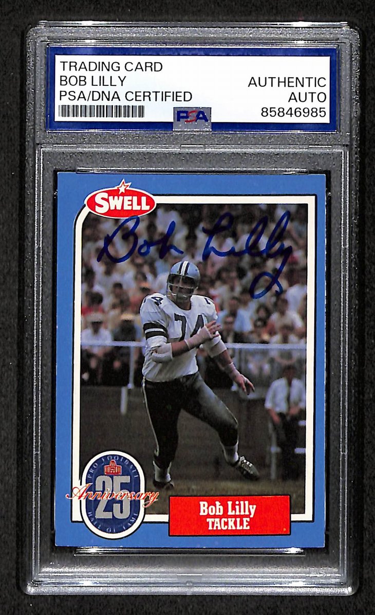 Bob Lilly HOF 1988 Swell Card Autographed/Signed Cowboys PSA/DNA 210651