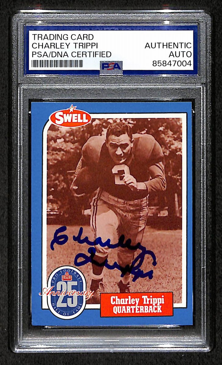 Charley Trippi HOF 1988 Swell Card Autographed/Signed Cardinals PSA/DNA 210667