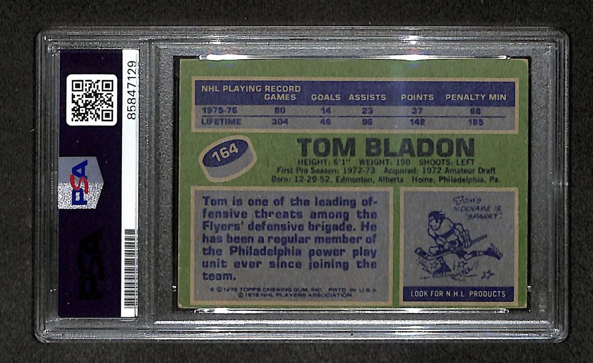 Tom Bladon 1976-77 Topps Card #164 Autographed/Signed Flyers PSA/DNA 210832