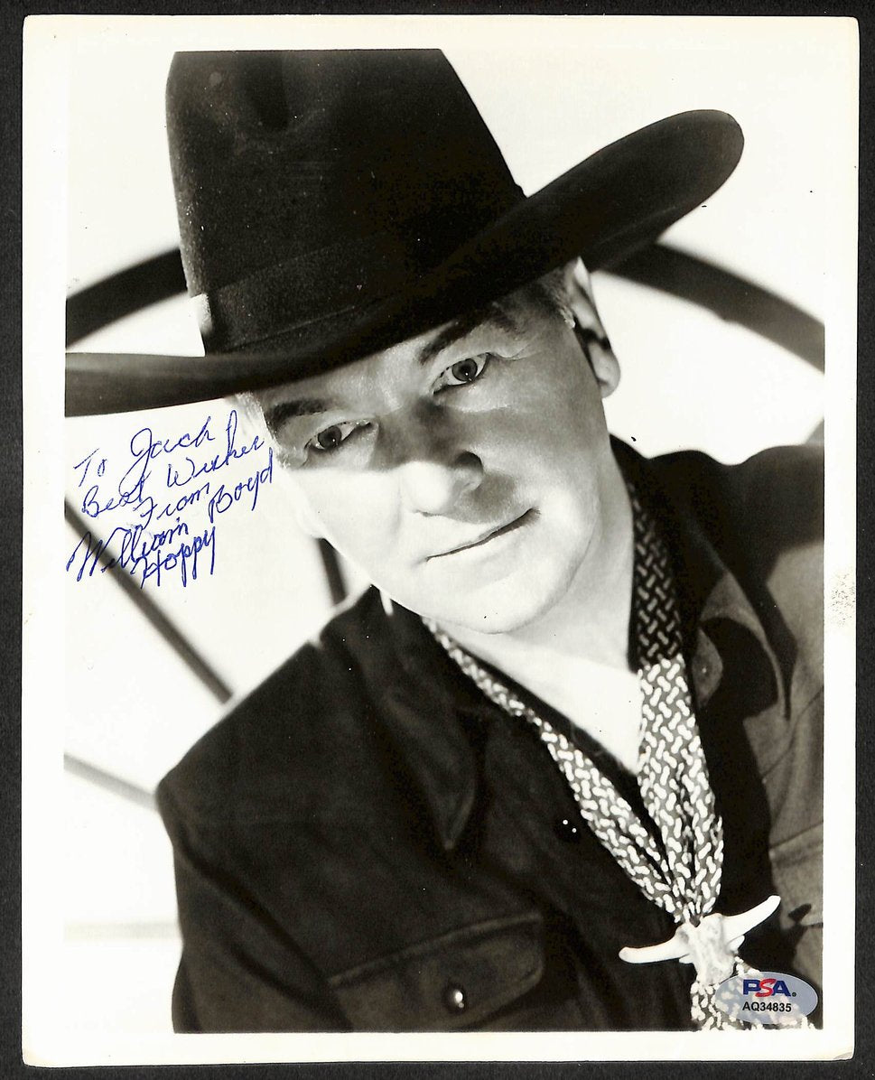 William Boyd Signed/Autographed B&W 8x10 Photo Hopalong Cassidy PSA/DNA 210794