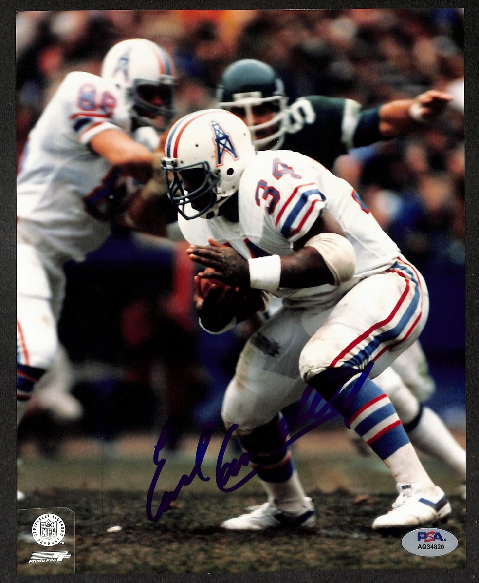 Earl Campbell HOF Signed/Autographed 8x10 Photo Oilers PSA/DNA 210780