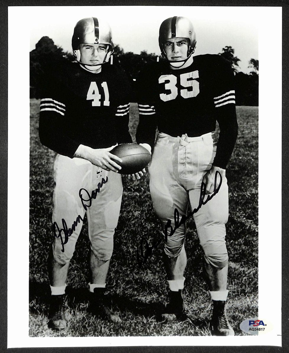 Glenn Davis & Doc Blanchard Signed 8x10 Photo ARMY Heisman Winners PSA/DNA 0777