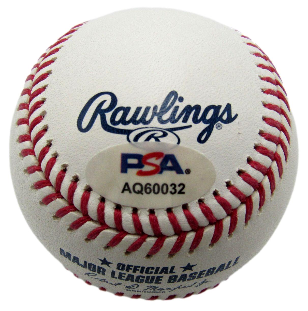 Jacob DeGrom Signed/Inscribed OML Baseball Texas Rangers PSA/DNA 209922