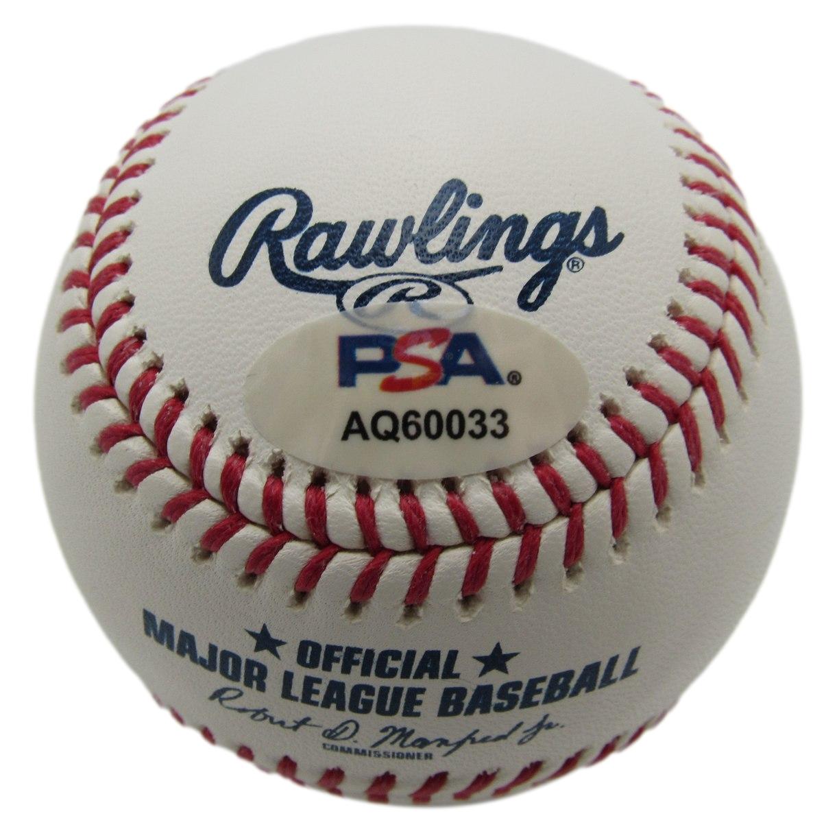 Corey Seager Signed/Autographed OML Baseball Texas Rangers PSA/DNA 209926