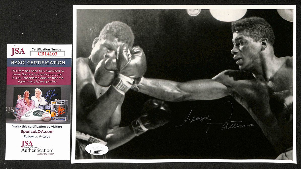 Floyd Patterson Signed/Autographed 7x9.5 Photo Boxing JSA 210559