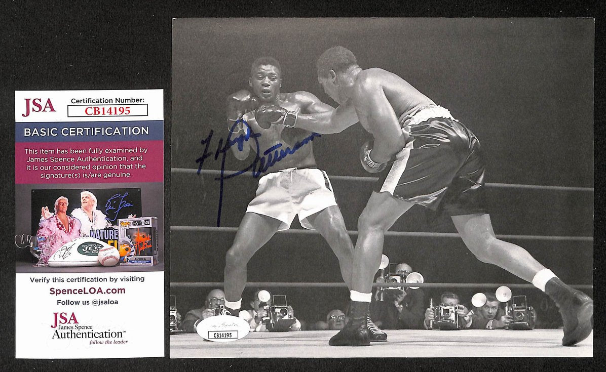 Floyd Patterson Signed/Autographed 6.5x8 Double Sided Picture Boxing JSA 210571