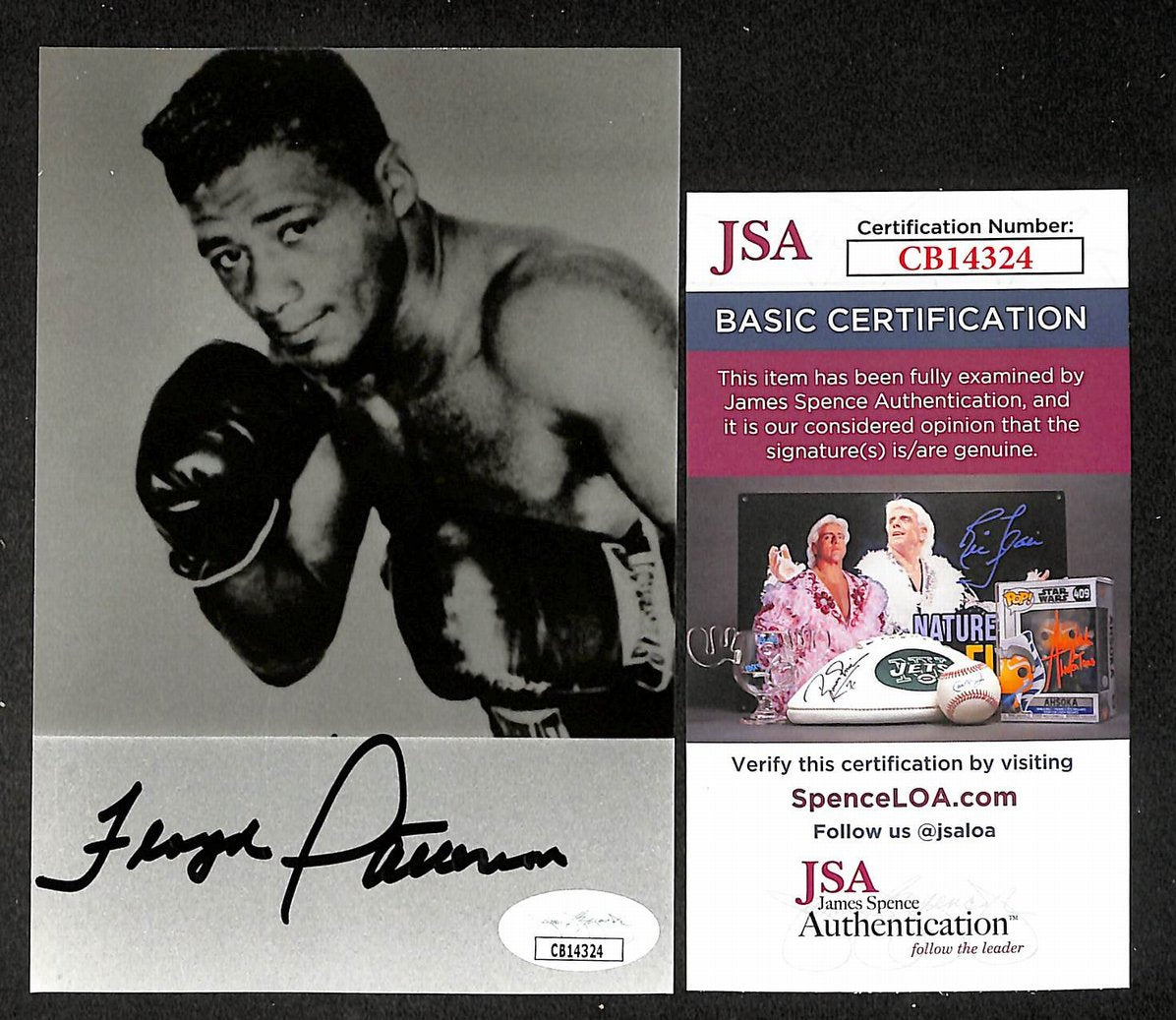 Floyd Patterson Signed/Autographed B&W Photo Boxing JSA 210516