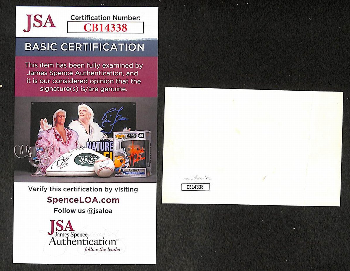 Floyd Patterson Signed/Autographed Cut Out Card Boxing JSA 210526
