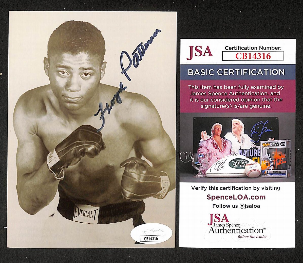 Floyd Patterson Signed/Autographed B&W Photo Boxing JSA 210542