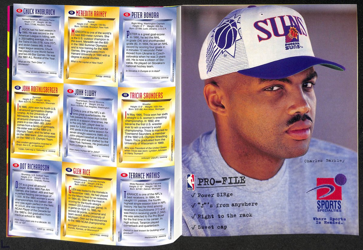 1996 Sports Illustrated for Kids Rockets w/ Card Sheet John Elway 209037