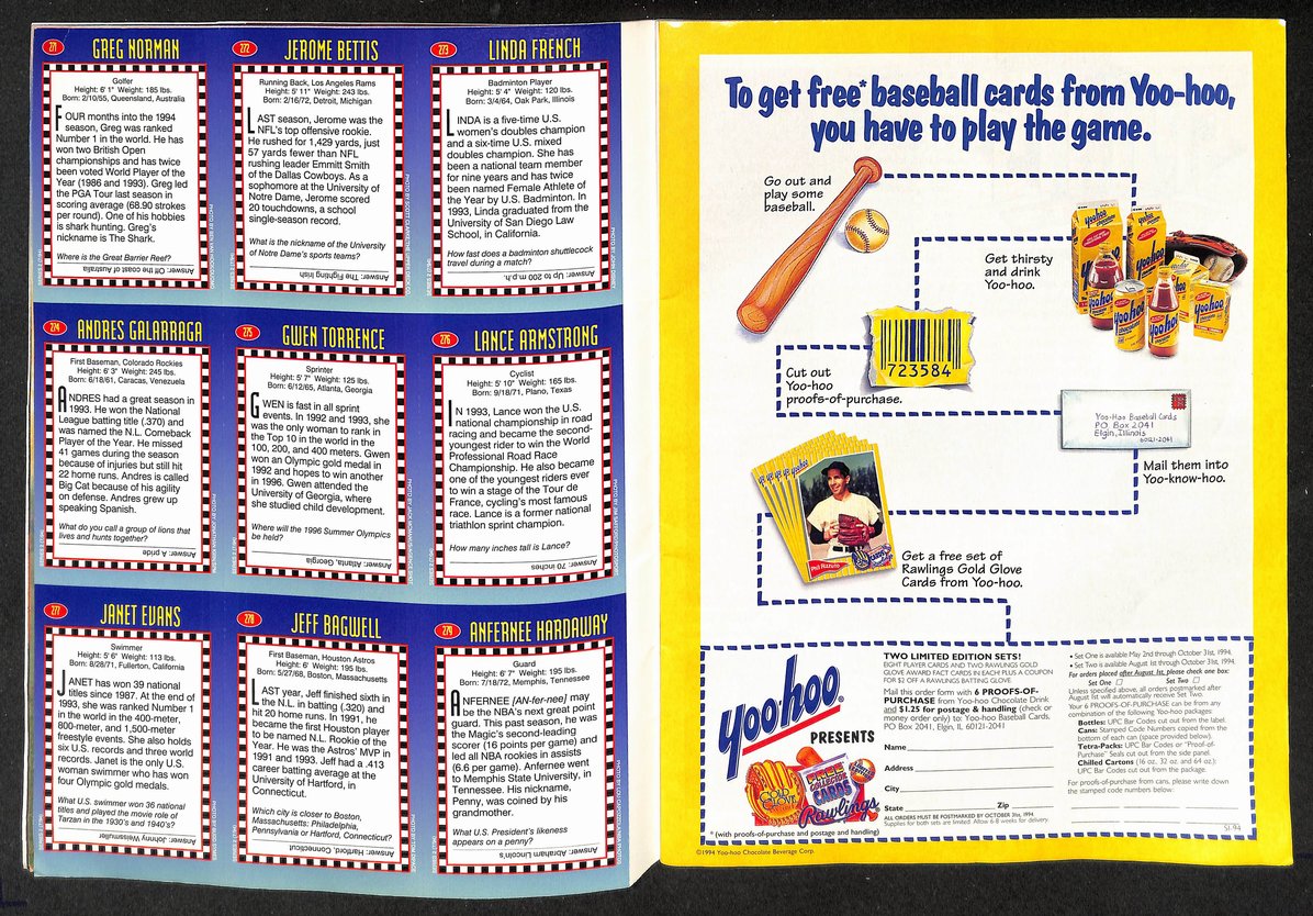 1994 Sports Illustrated for Kids Pet Pals w/ Card Sheet Armstrong Bettis 209040
