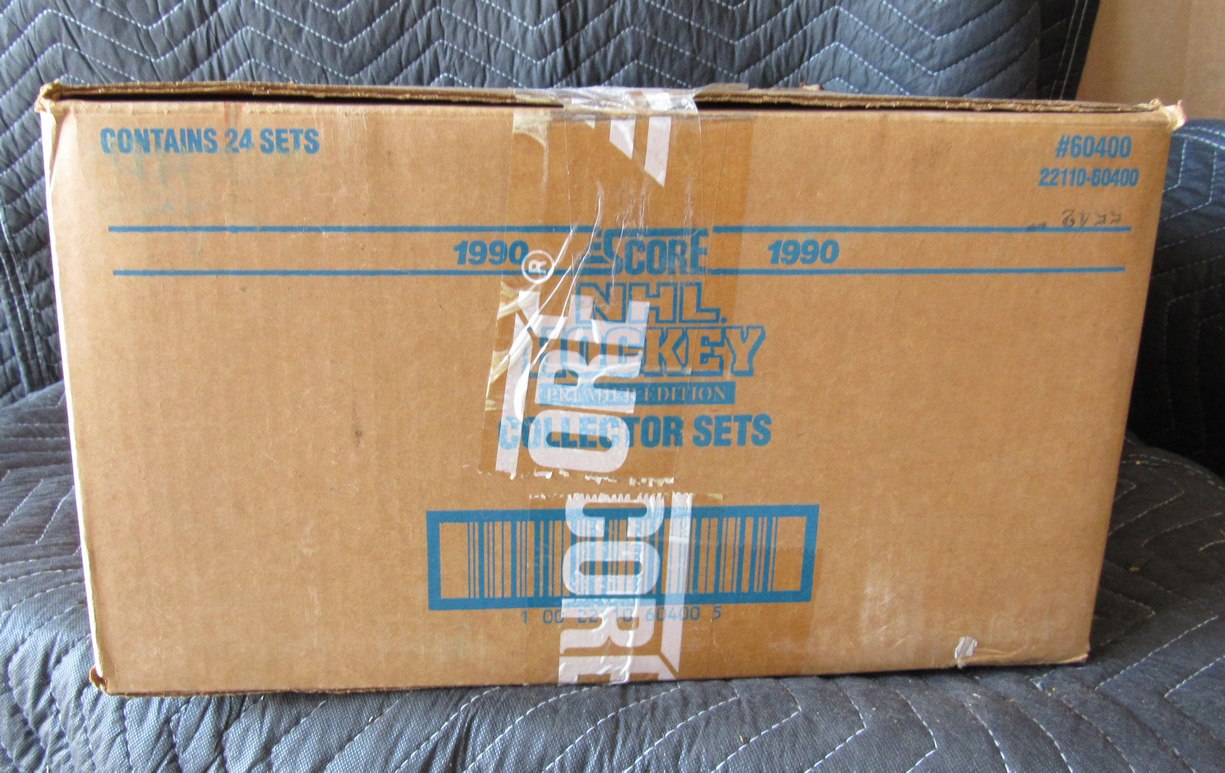 1990 Score NHL Hockey Sealed Case of 24 Complete Sets - Lindros RC RBX108