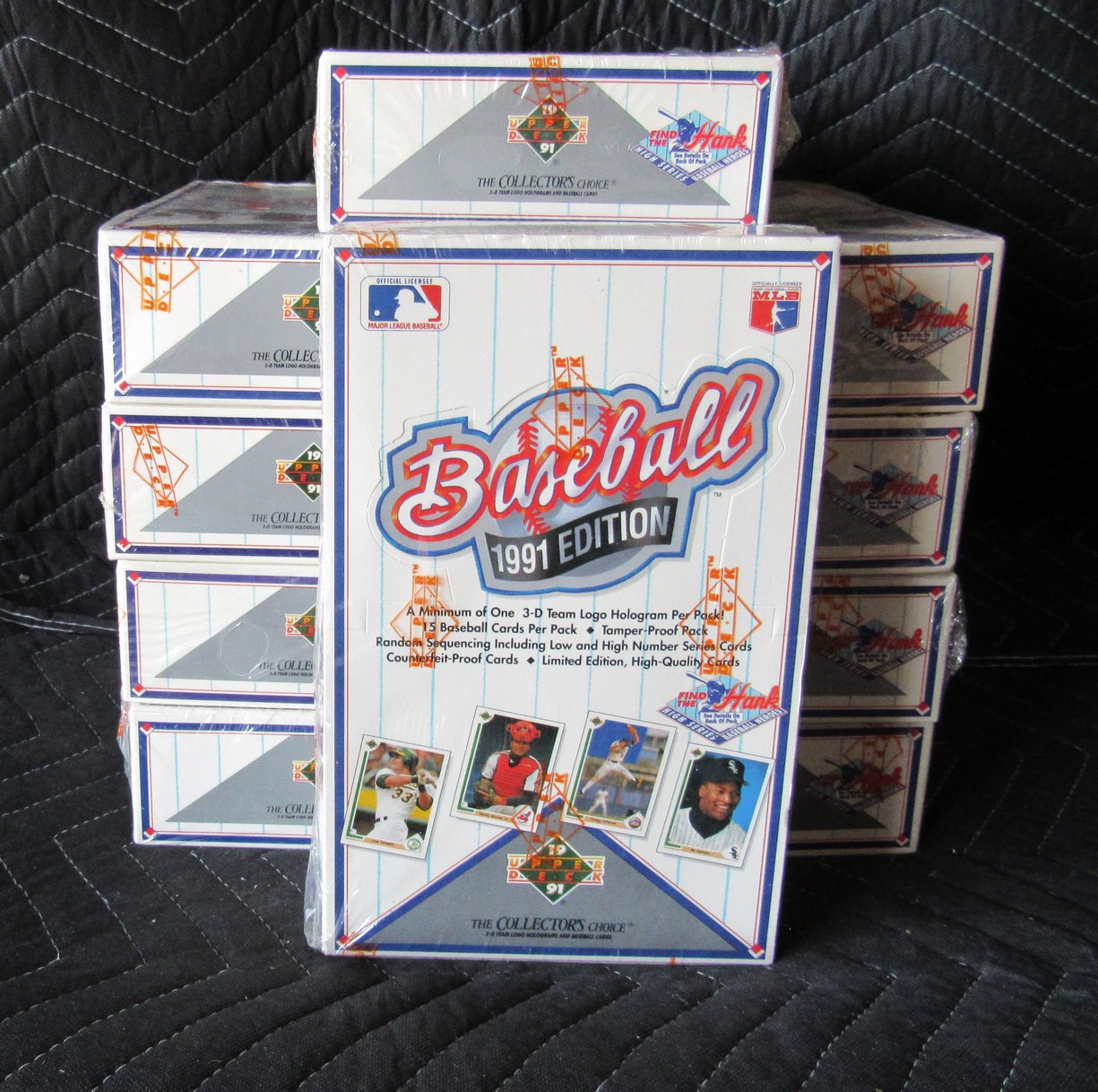 Lot of (10) 1991 Upper Deck High Series Baseball Sealed Wax Boxes RBX120