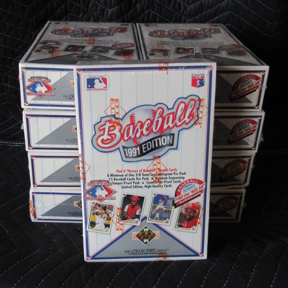 Lot of (9) 1991 Upper Deck Baseball Sealed Wax Boxes - Jordan Ryan Auto RBX121