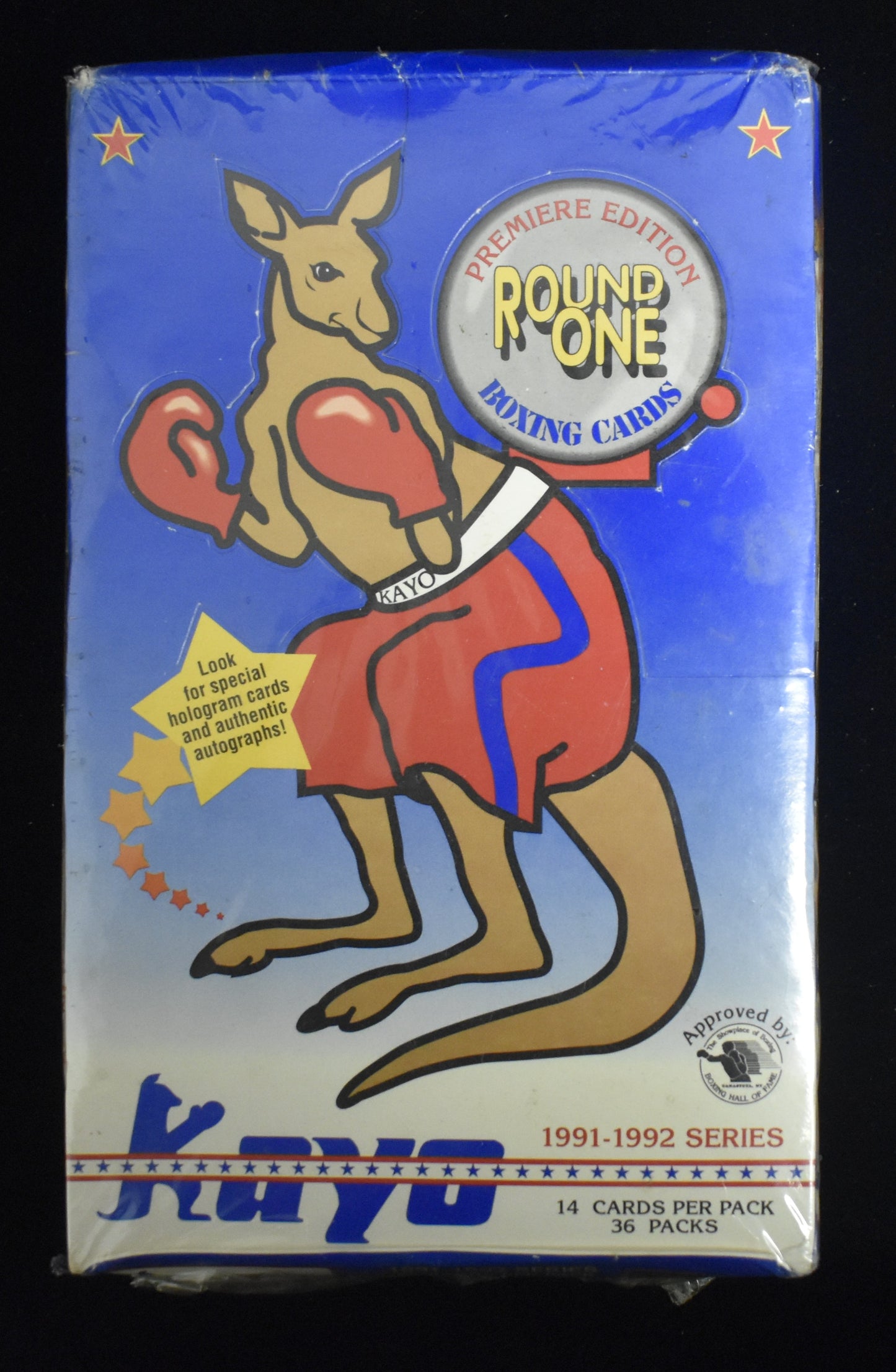 1991-1992 KAYO Premiere Round One Boxing Sealed Wax Box - 36 Packs RBX08