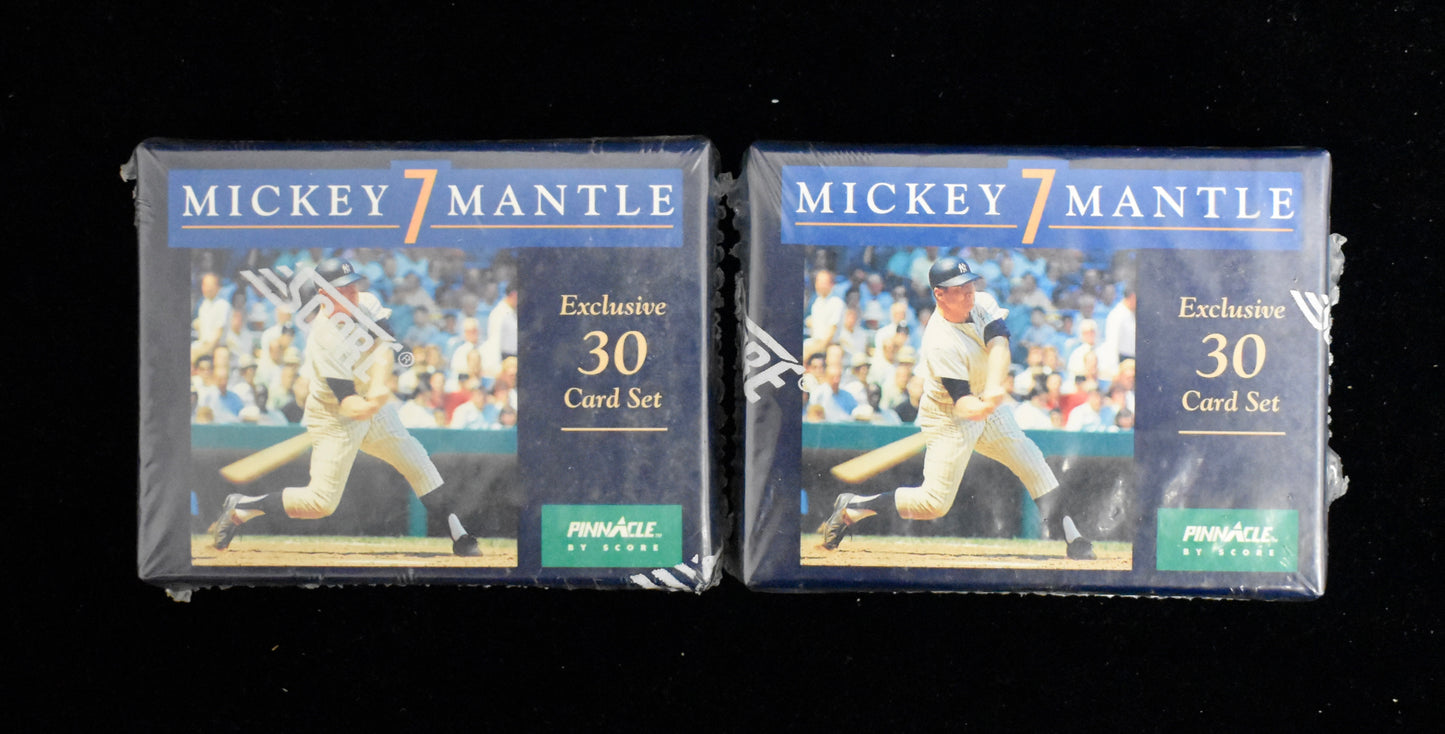 Lot of (2) 1992 Score Pinnacle Baseball Mickey Mantle 30 Card Sets Sealed RBX39